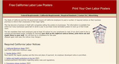 Desktop Screenshot of labor-posters-california.com